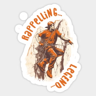 Rappelling legend | Mountain Climbing Sticker